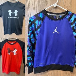 Boys Under Armour and Jordan bundle